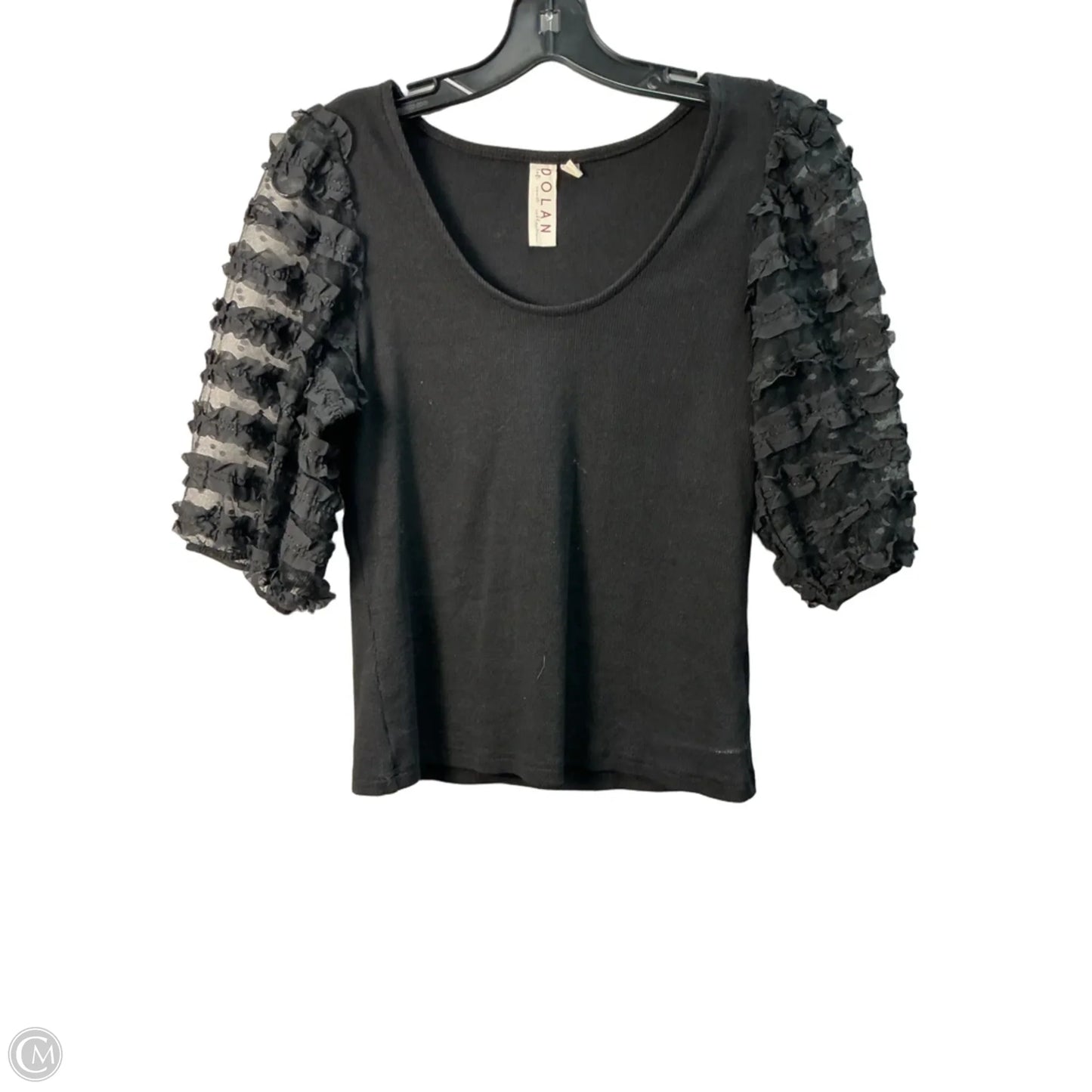 Top Short Sleeve By Dolan Left Coast In Black, Size: M