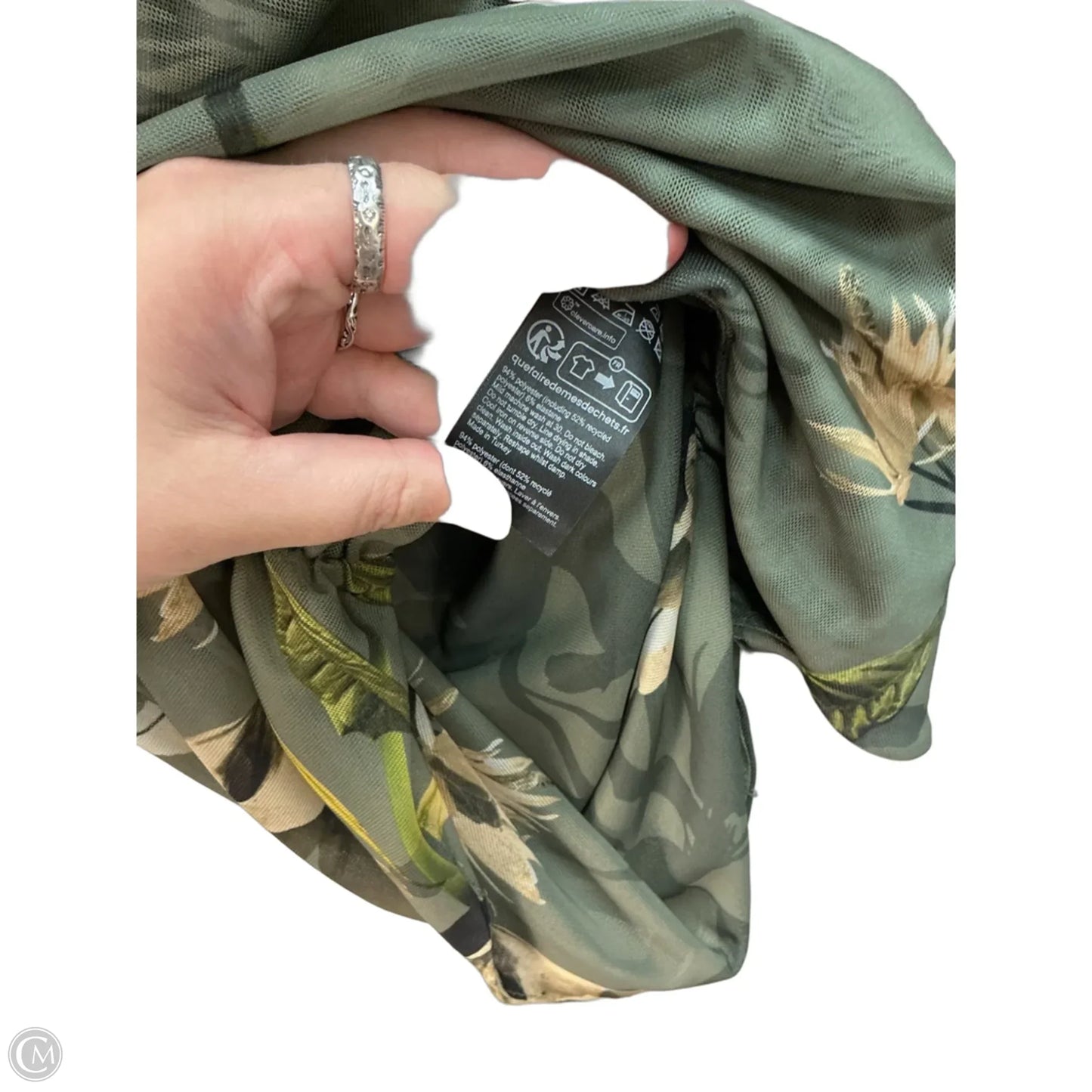Top Long Sleeve Designer By All Saints In Green, Size: S
