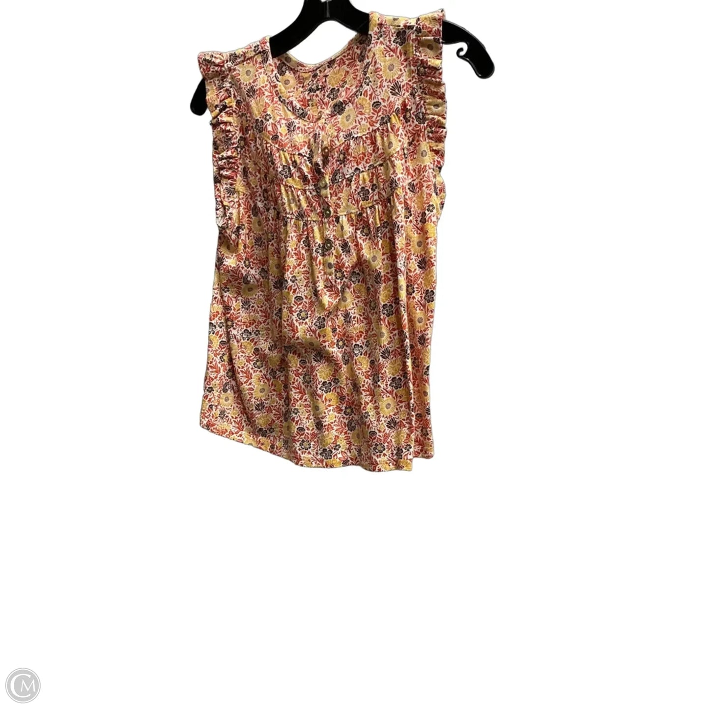 Top Sleeveless By Loft In Orange, Size: Xs