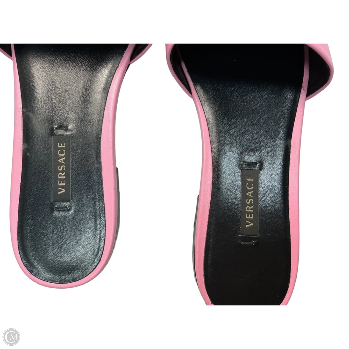 Sandals Luxury Designer By Versace In Pink, Size: 6.5