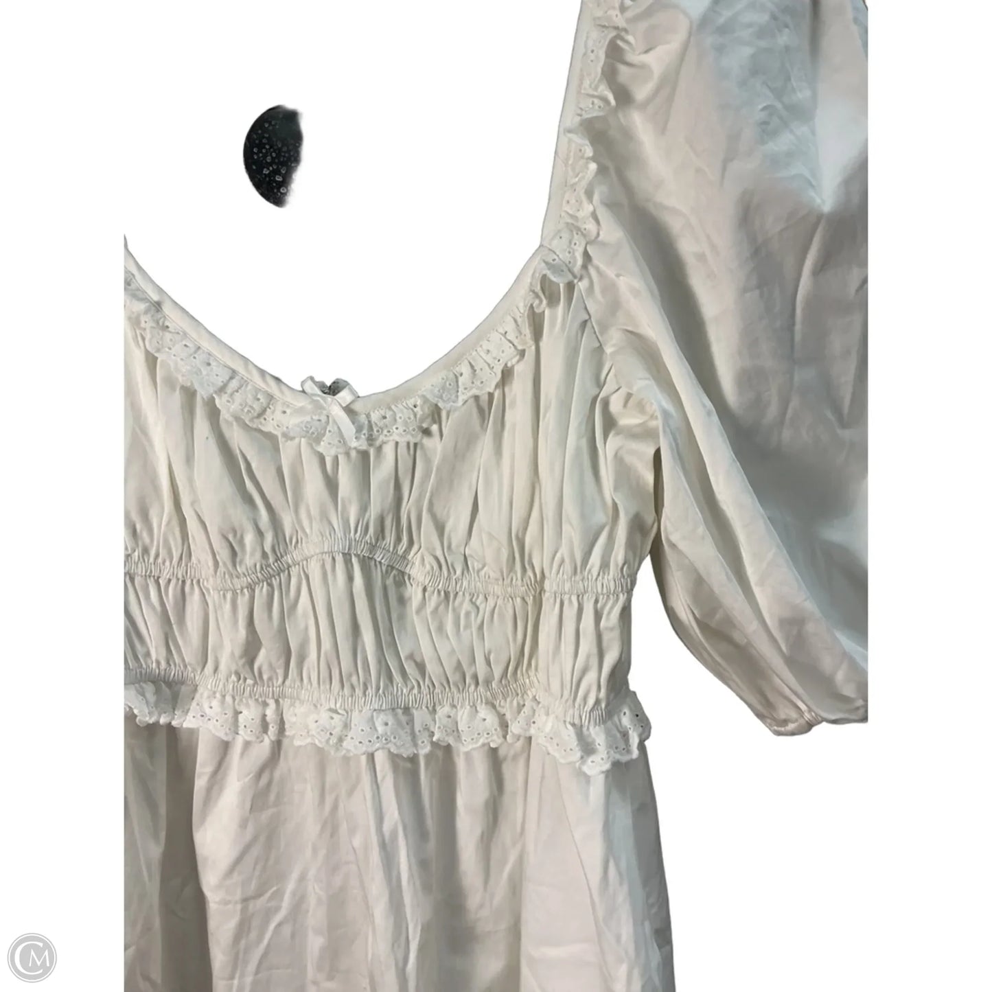 Dress Casual Short By For Love & Lemons In White, Size: Xl
