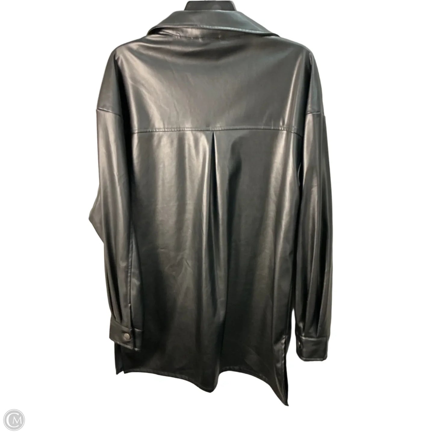 Jacket Shirt By Vigoss In Black, Size: M