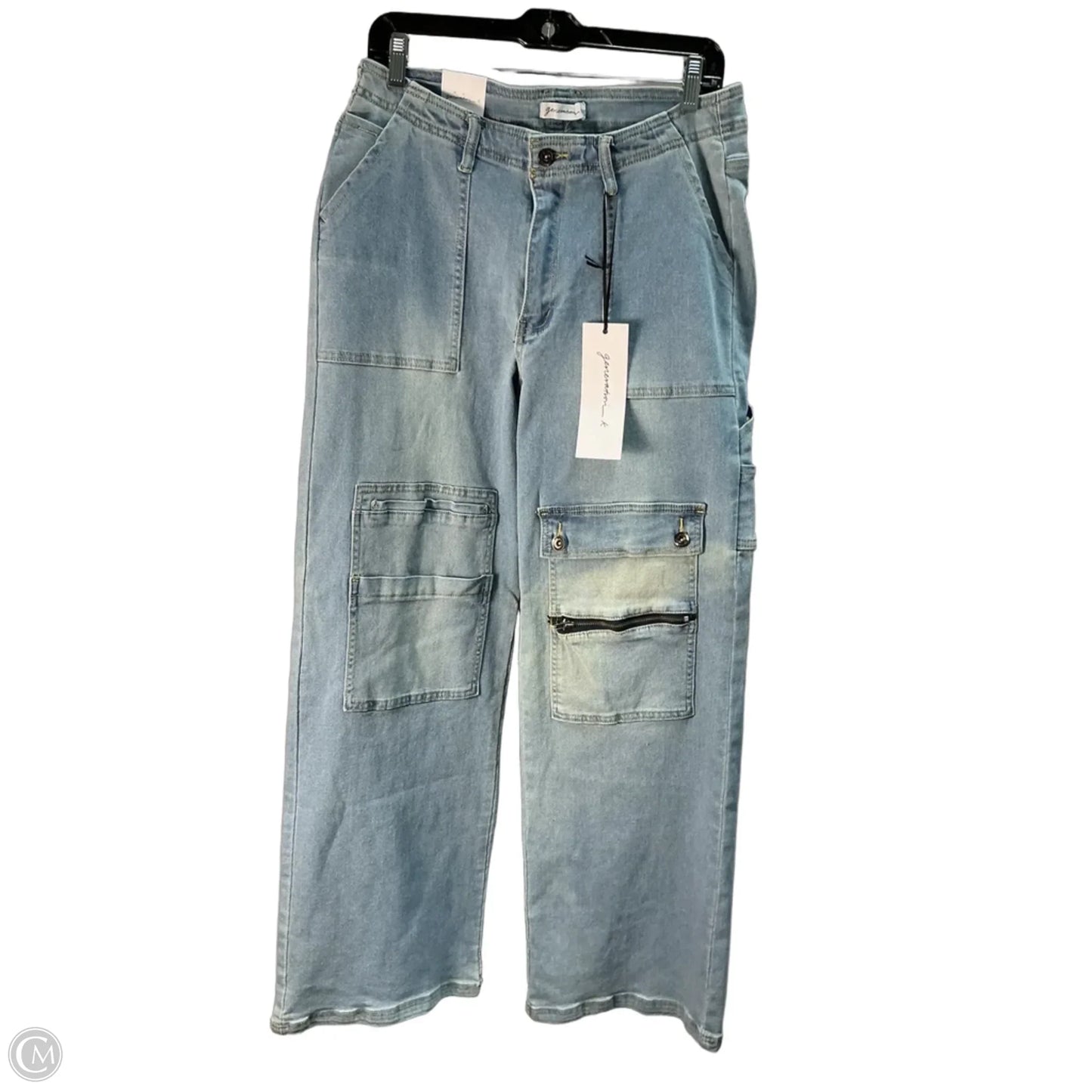 Jeans Wide Leg By Clothes Mentor In Blue Denim, Size: 10