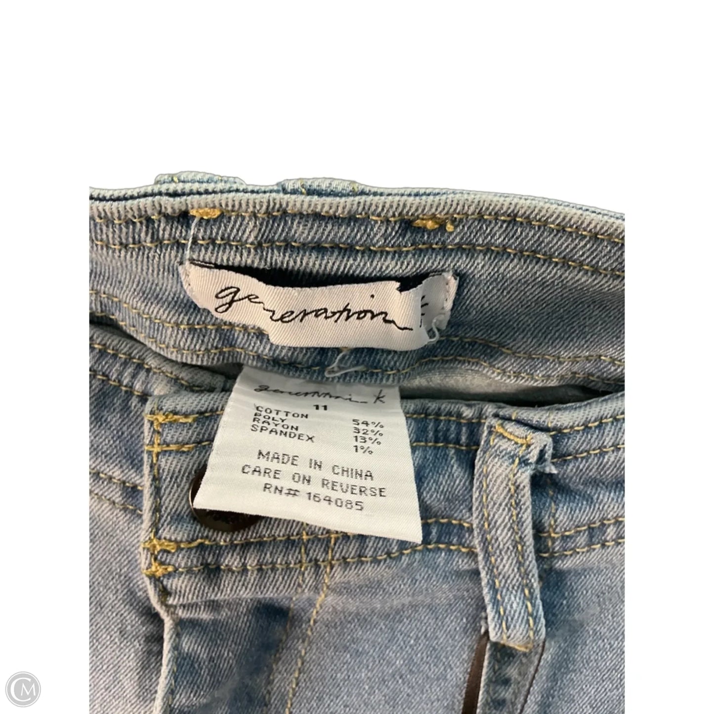 Jeans Wide Leg By Clothes Mentor In Blue Denim, Size: 10