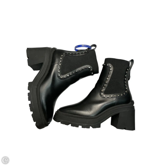 Boots Luxury Designer By Jimmy Choo In Black, Size: 9.5