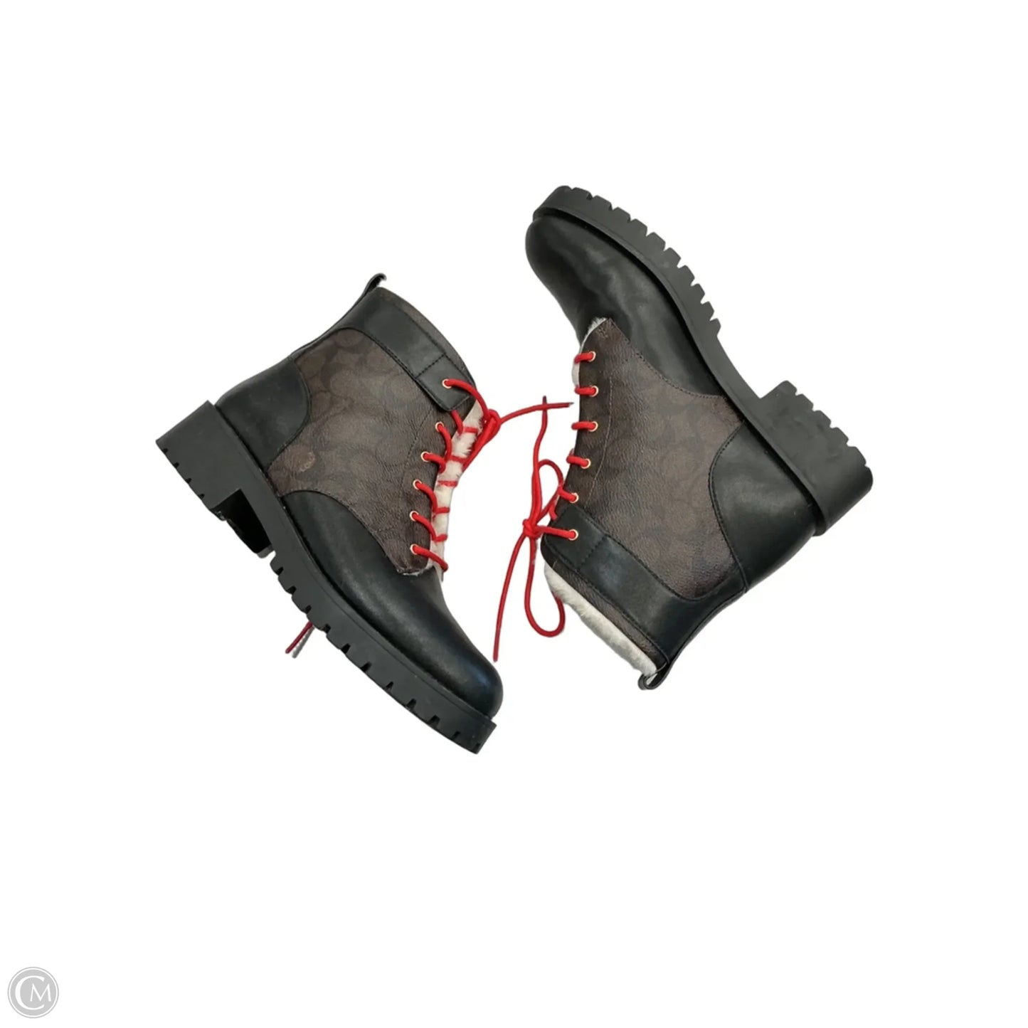 Boots Designer By Coach In Brown, Size: 9