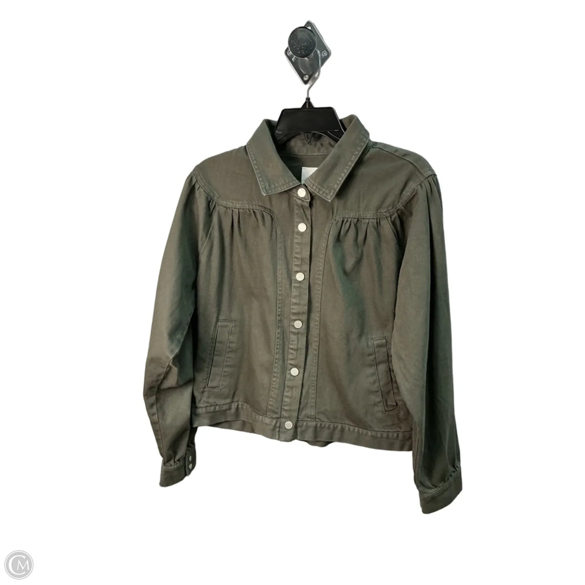 Jacket Denim By Habitual In Green, Size: L