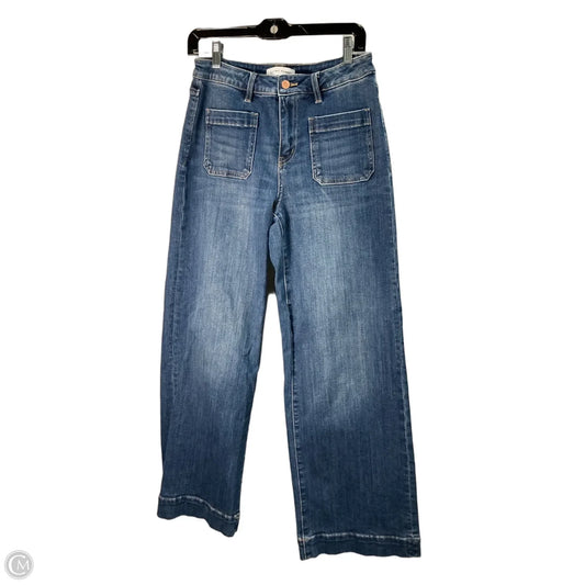 Jeans Wide Leg By Flying Monkey In Blue Denim, Size: 6