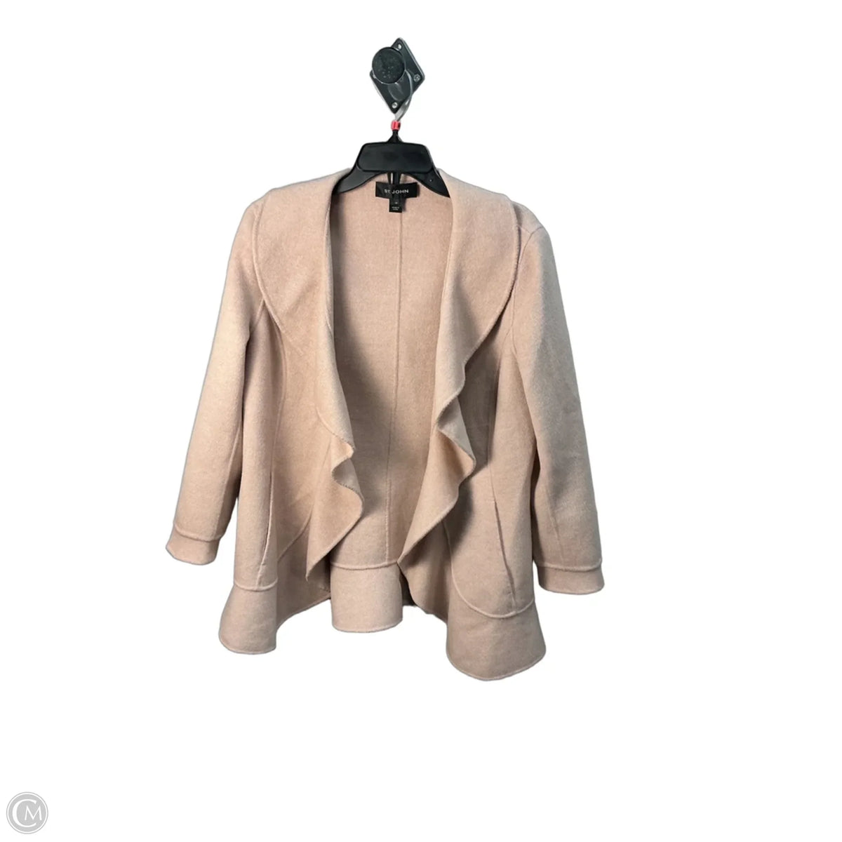 Coat Luxury Designer By St John Collection In Pink, Size: M