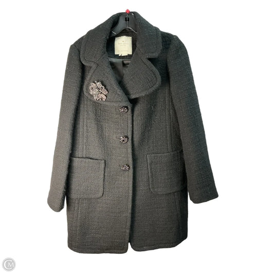Coat Designer By Kate Spade In Black, Size: S