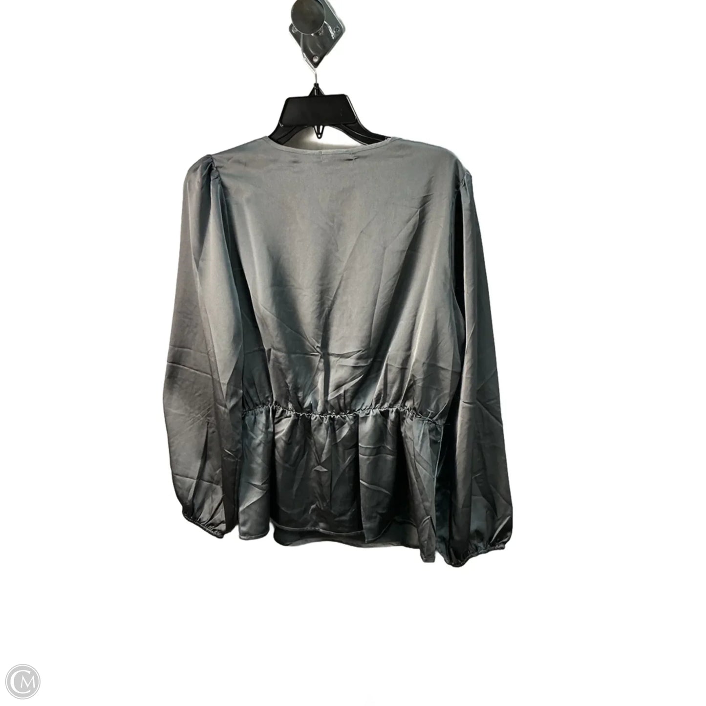 Top Long Sleeve By Pleione In Green, Size: M