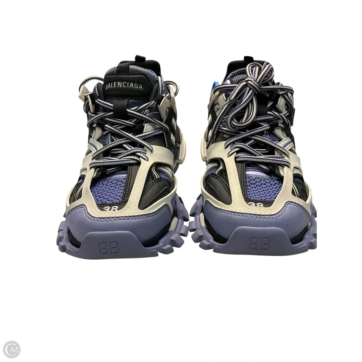 Shoes Luxury Designer By Balenciaga In Purple, Size: 8