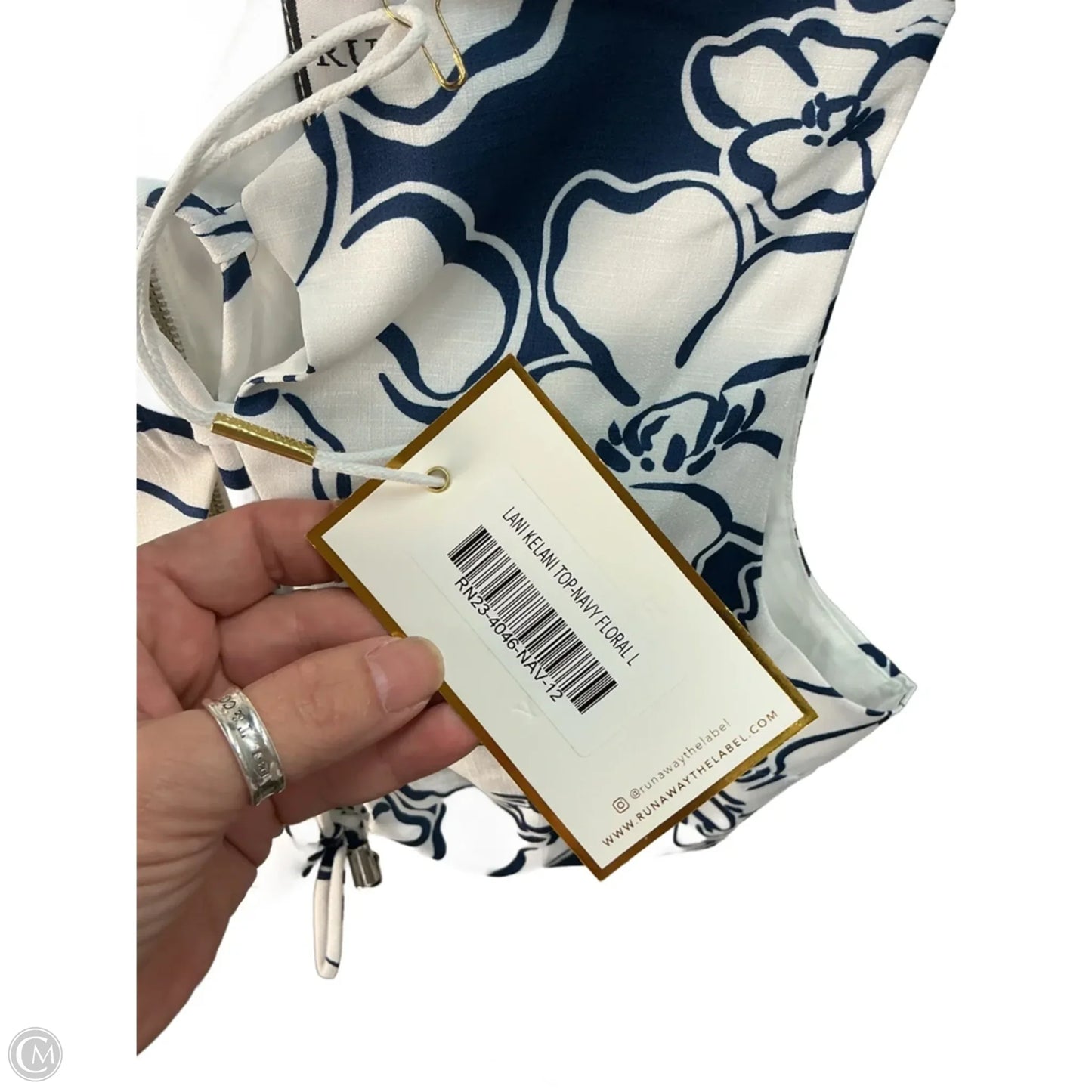 Top Sleeveless By Clothes Mentor In Blue, Size: L