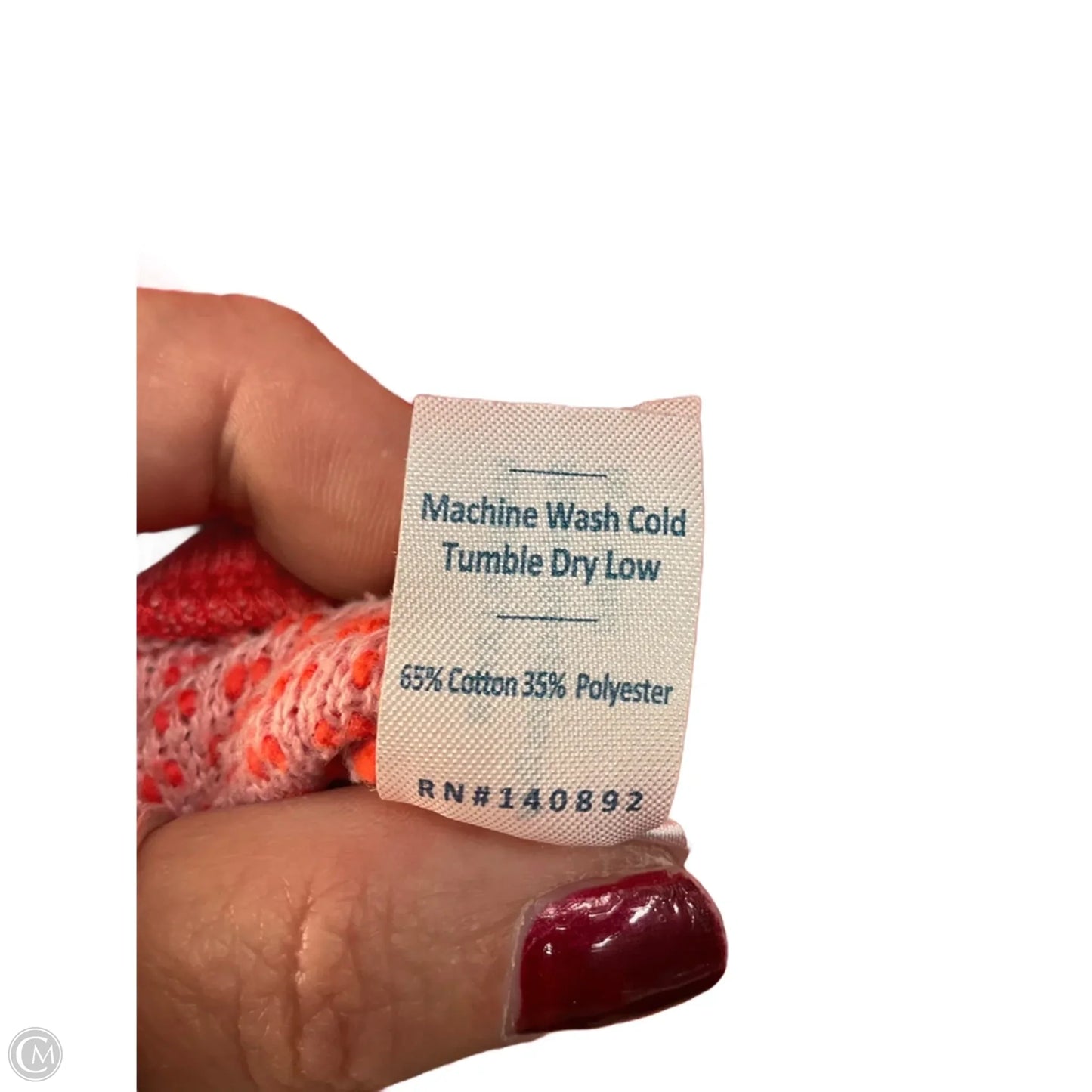 Top Long Sleeve By Marine Layer In Coral, Size: Xs