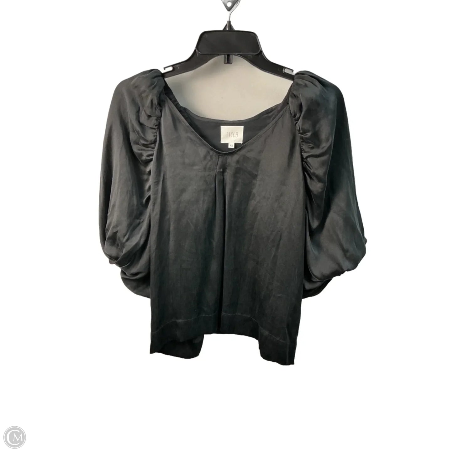 Top Short Sleeve By Clothes Mentor In Black, Size: Xs