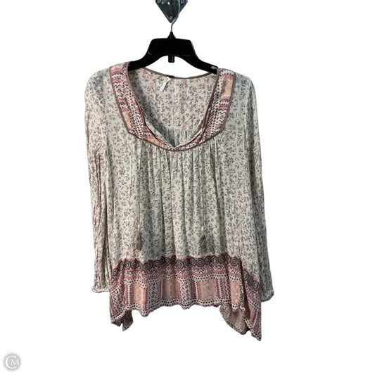 Top Long Sleeve By Free People In Multi-colored, Size: Xs