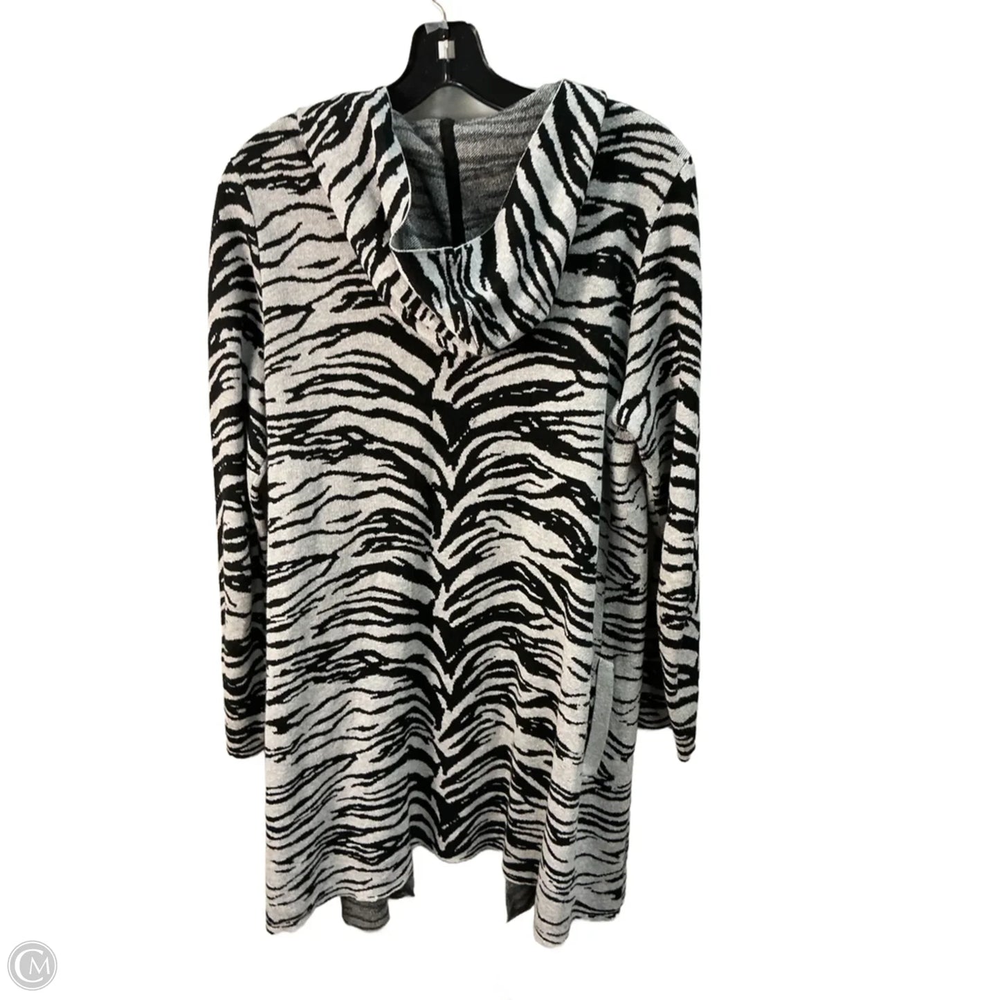 Sweater Cardigan By Chicos In Animal Print, Size: S