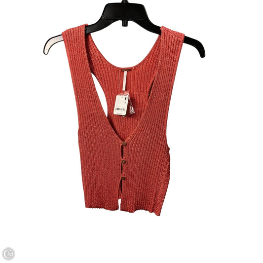 Top Sleeveless By Free People In Orange, Size: M
