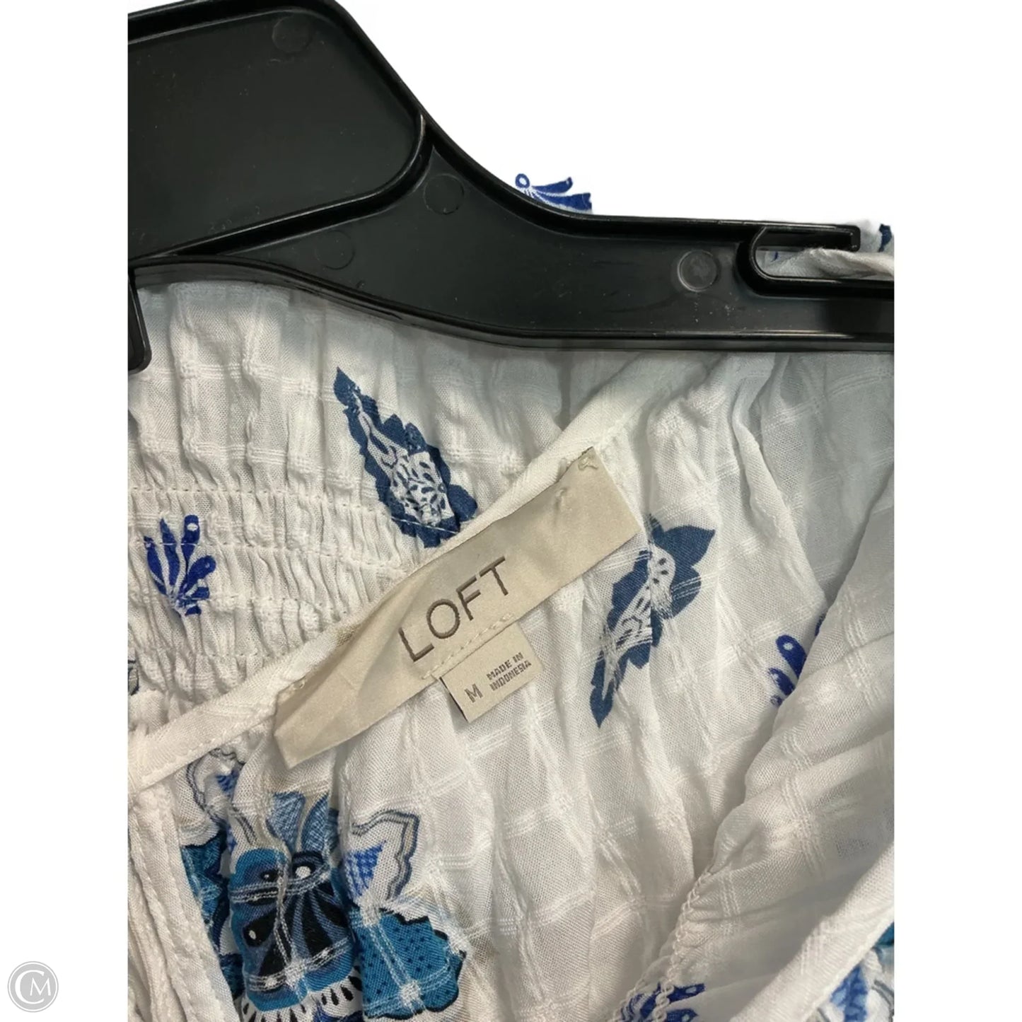 Top Sleeveless By Loft In White, Size: M