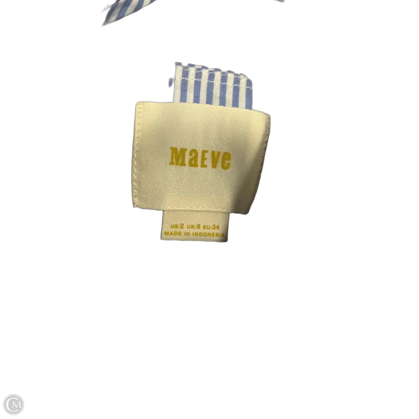 Top Sleeveless By Maeve In Striped Pattern, Size: Xs