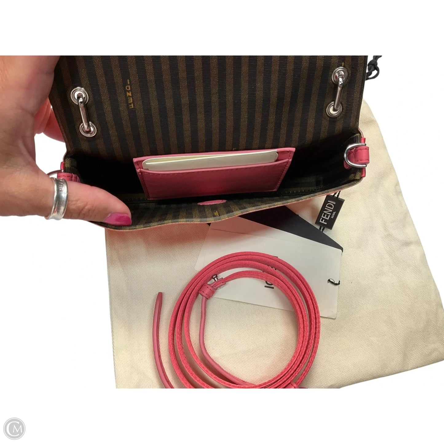 Handbag Luxury Designer By Fendi, Size: Small