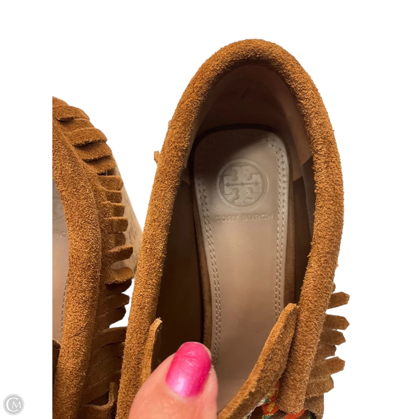 Shoes Designer By Tory Burch In Brown, Size: 8