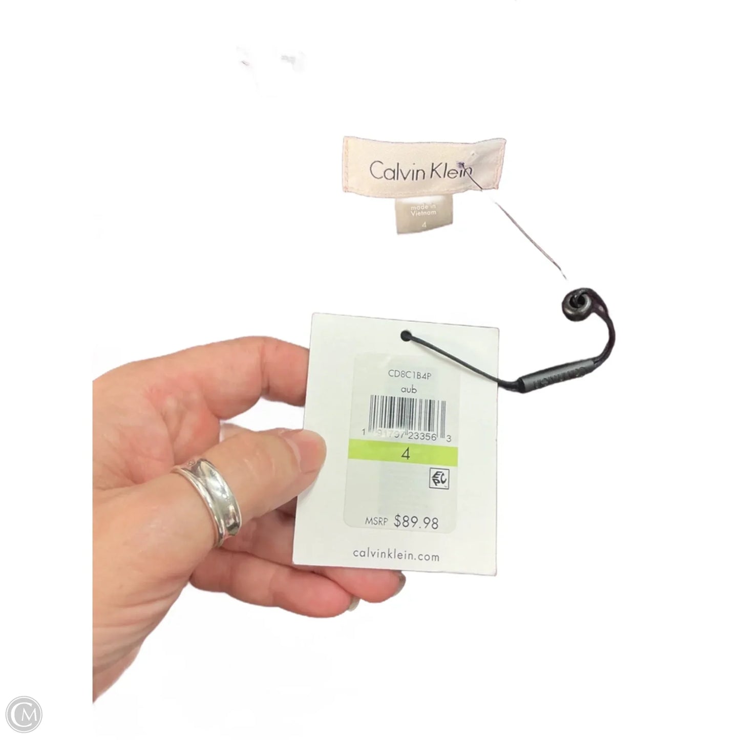 Dress Casual Midi By Calvin Klein In Purple, Size: S