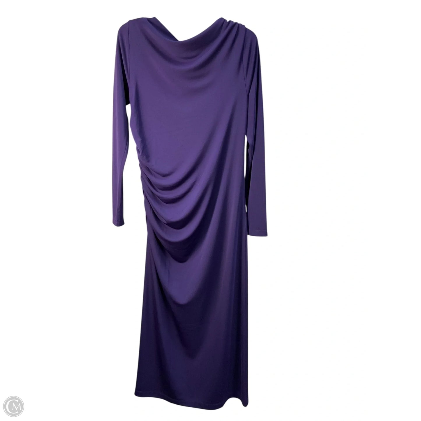 Dress Casual Maxi By Ann Taylor In Purple, Size: L