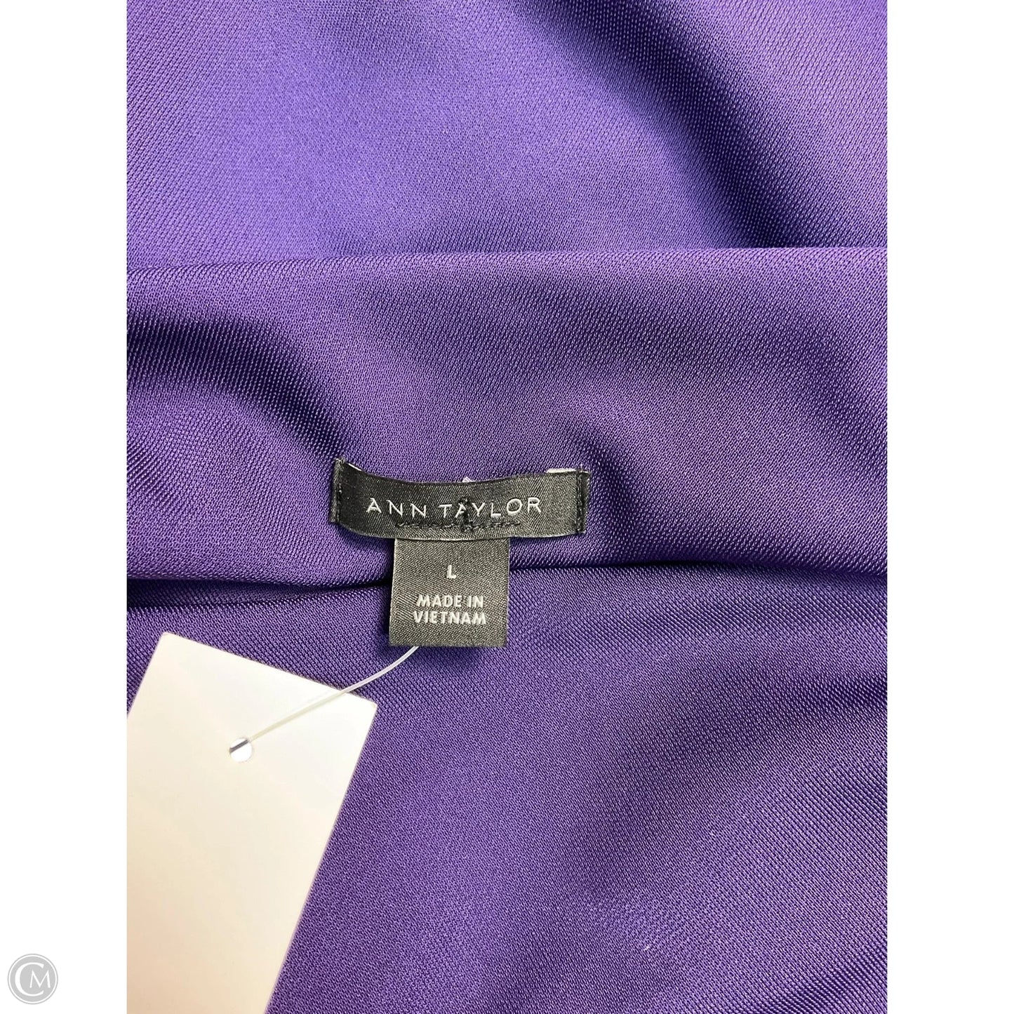 Dress Casual Maxi By Ann Taylor In Purple, Size: L