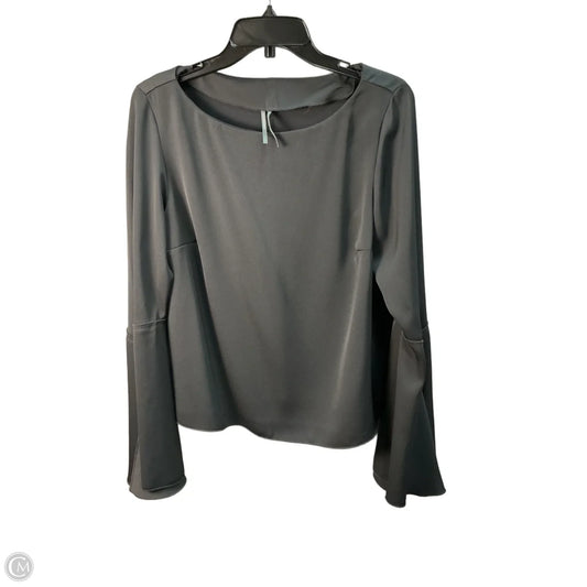 Top Long Sleeve By Anthropologie In Grey, Size: M