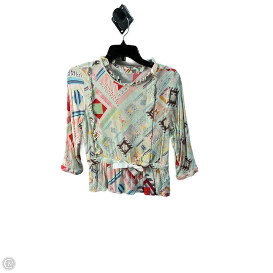 Top Long Sleeve By Nordstrom In Multi-colored, Size: Xs