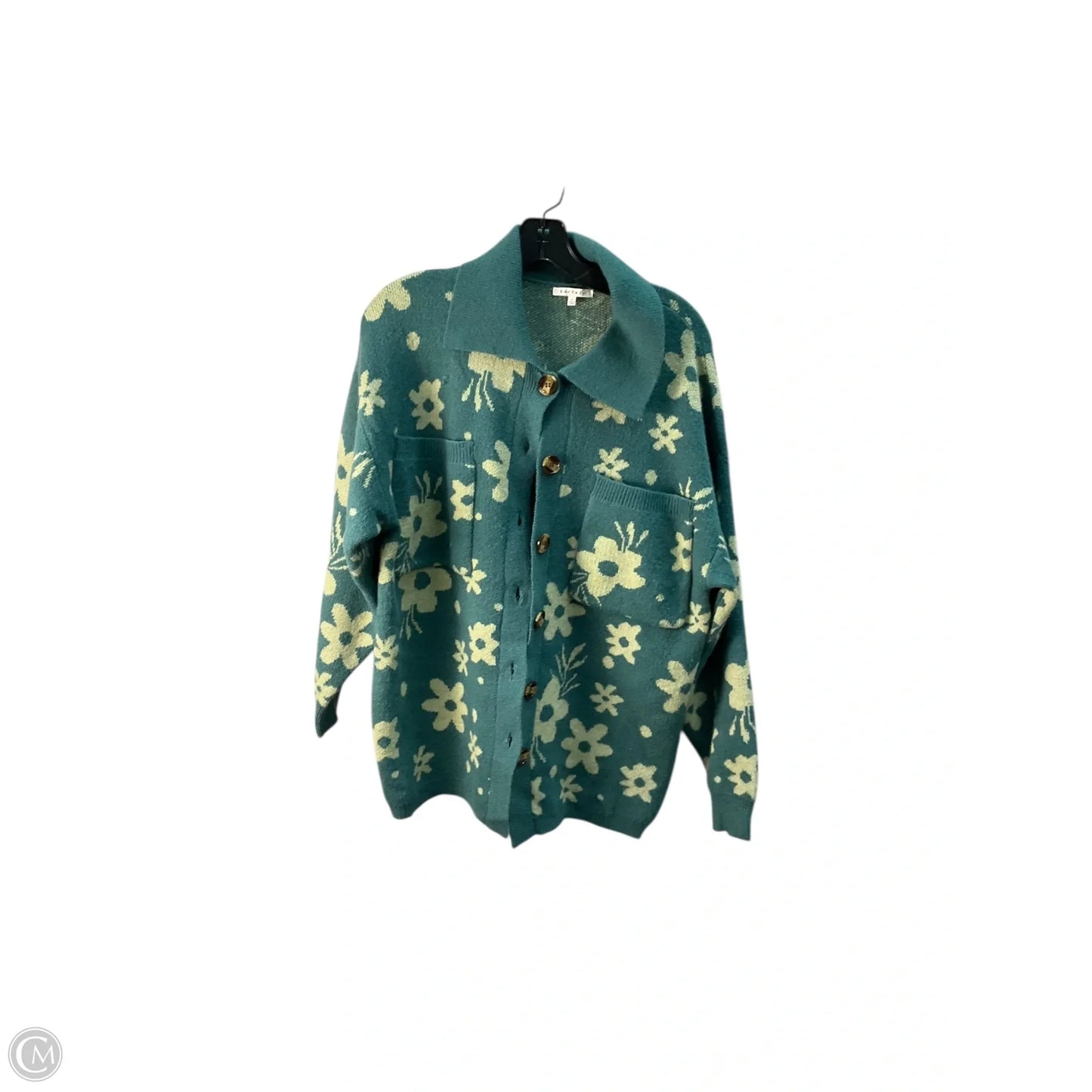 Sweater Cardigan By Baevely In Green, Size: S