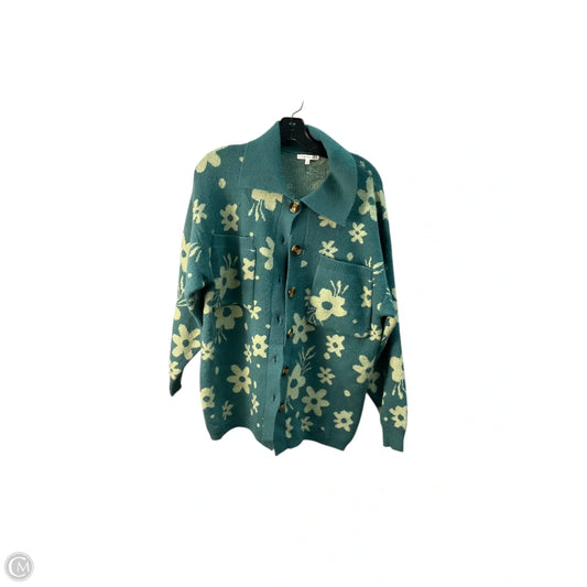 Sweater Cardigan By Baevely In Green, Size: S
