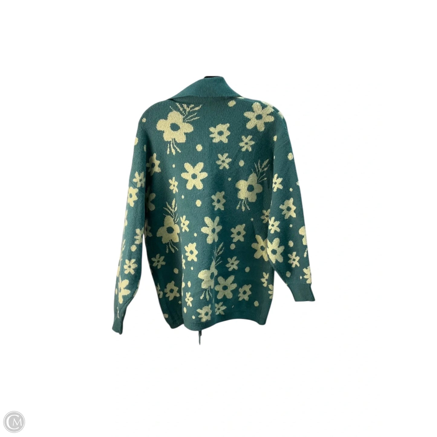 Sweater Cardigan By Baevely In Green, Size: S