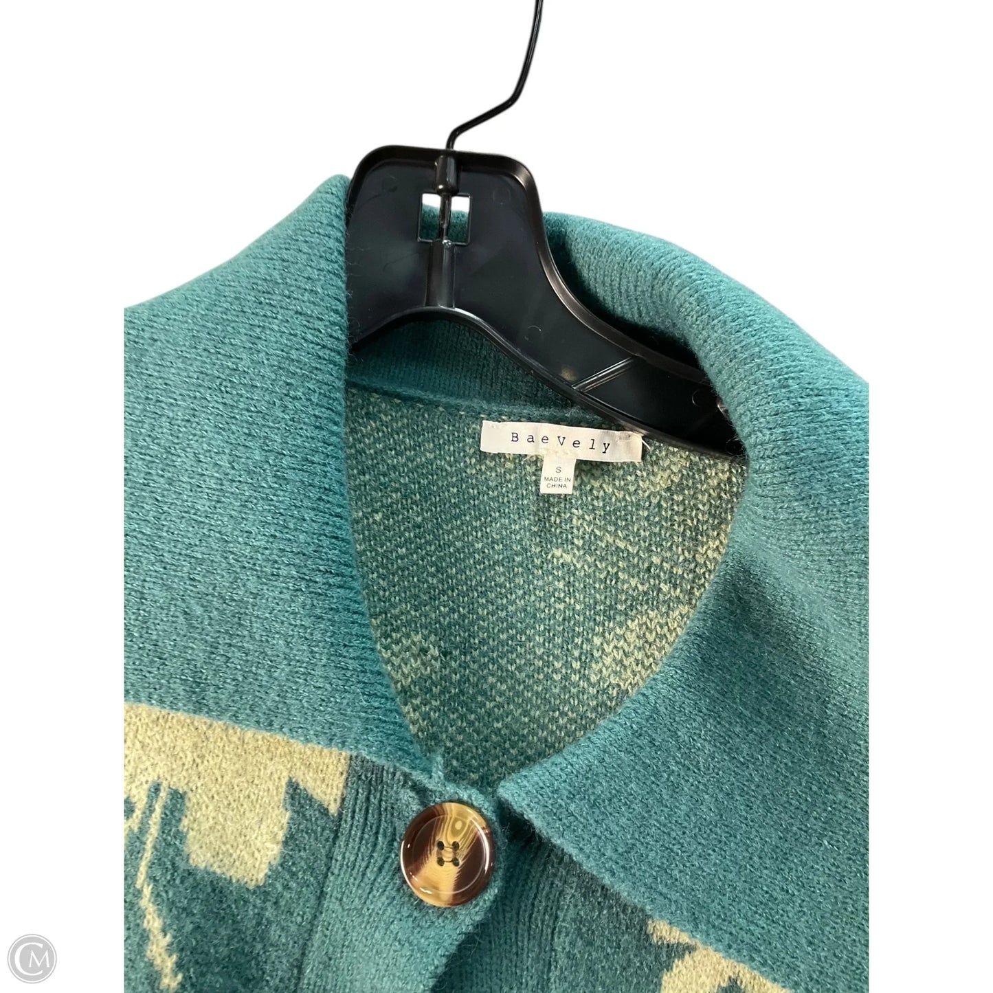 Sweater Cardigan By Baevely In Green, Size: S