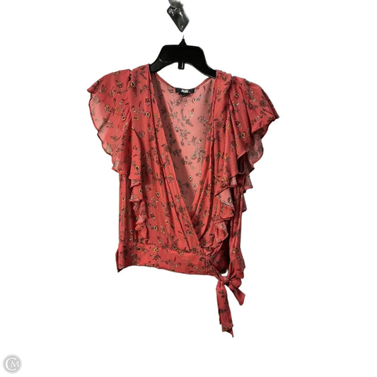 Top Short Sleeve By Paige In Orange, Size: M