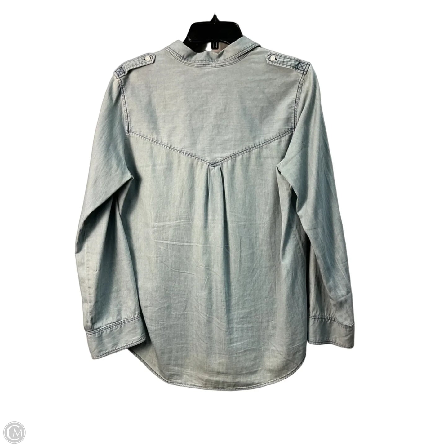 Top Long Sleeve By Express In Blue, Size: M