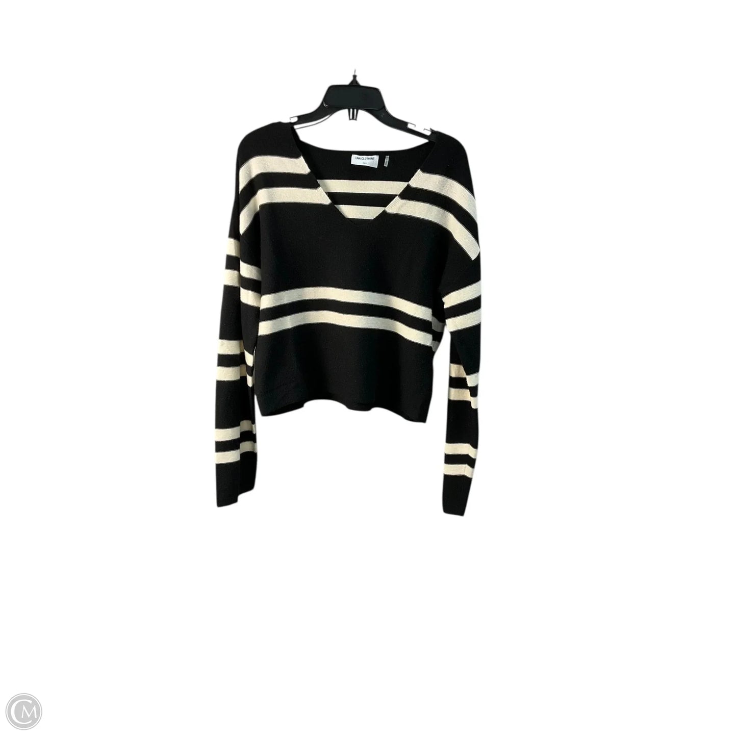 Top Long Sleeve By Lna In Black, Size: S