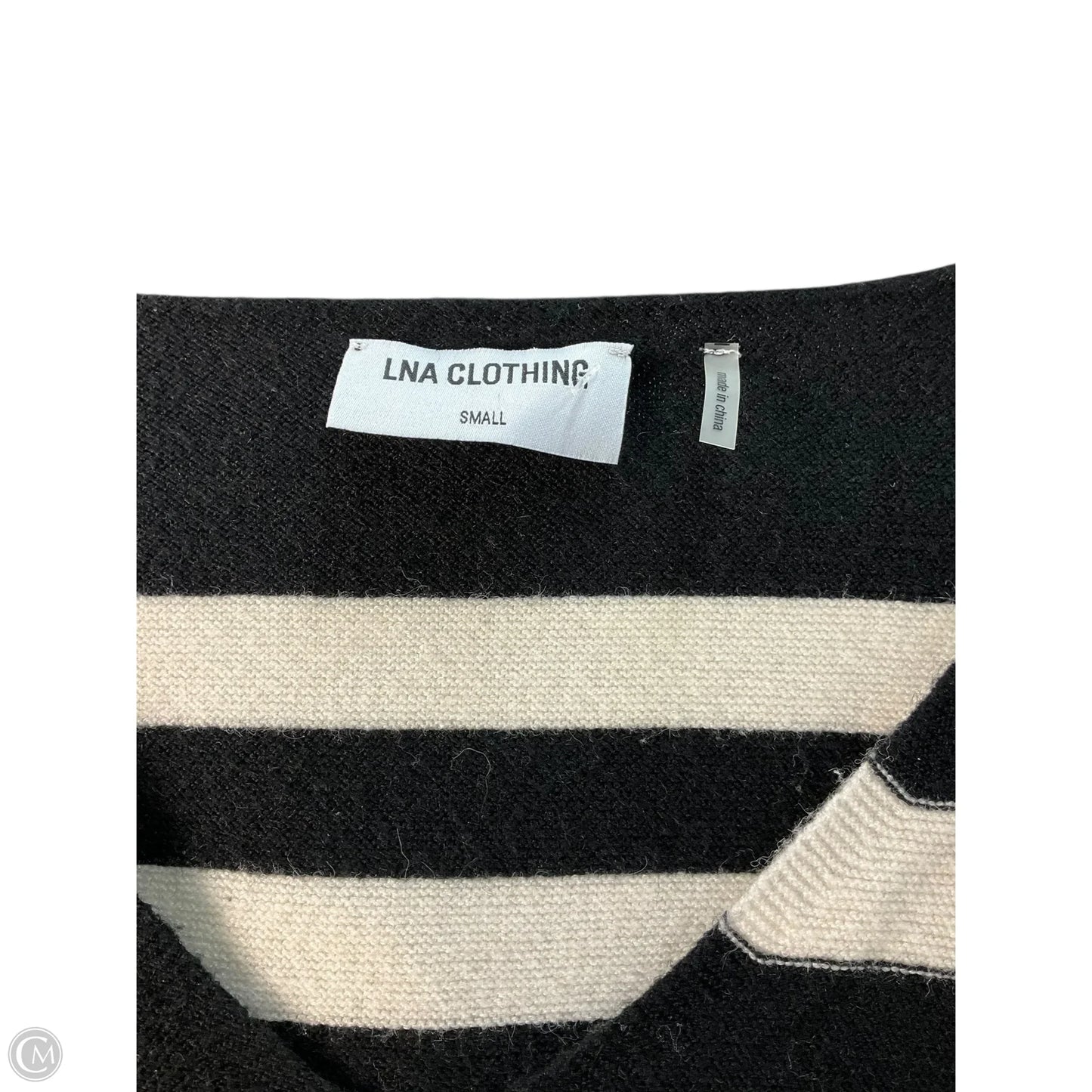 Top Long Sleeve By Lna In Black, Size: S