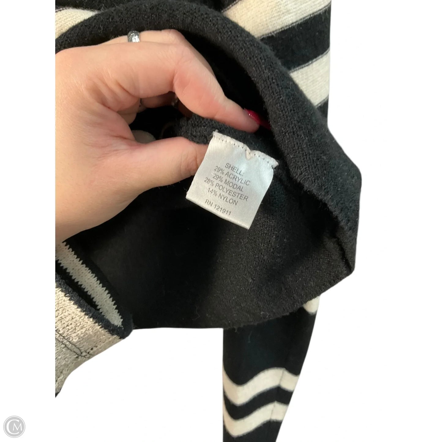 Top Long Sleeve By Lna In Black, Size: S