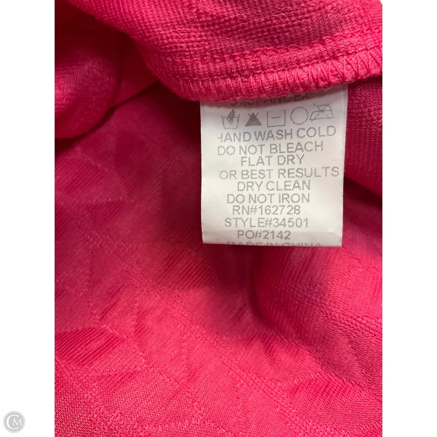 Top Short Sleeve By Voy In Pink, Size: L