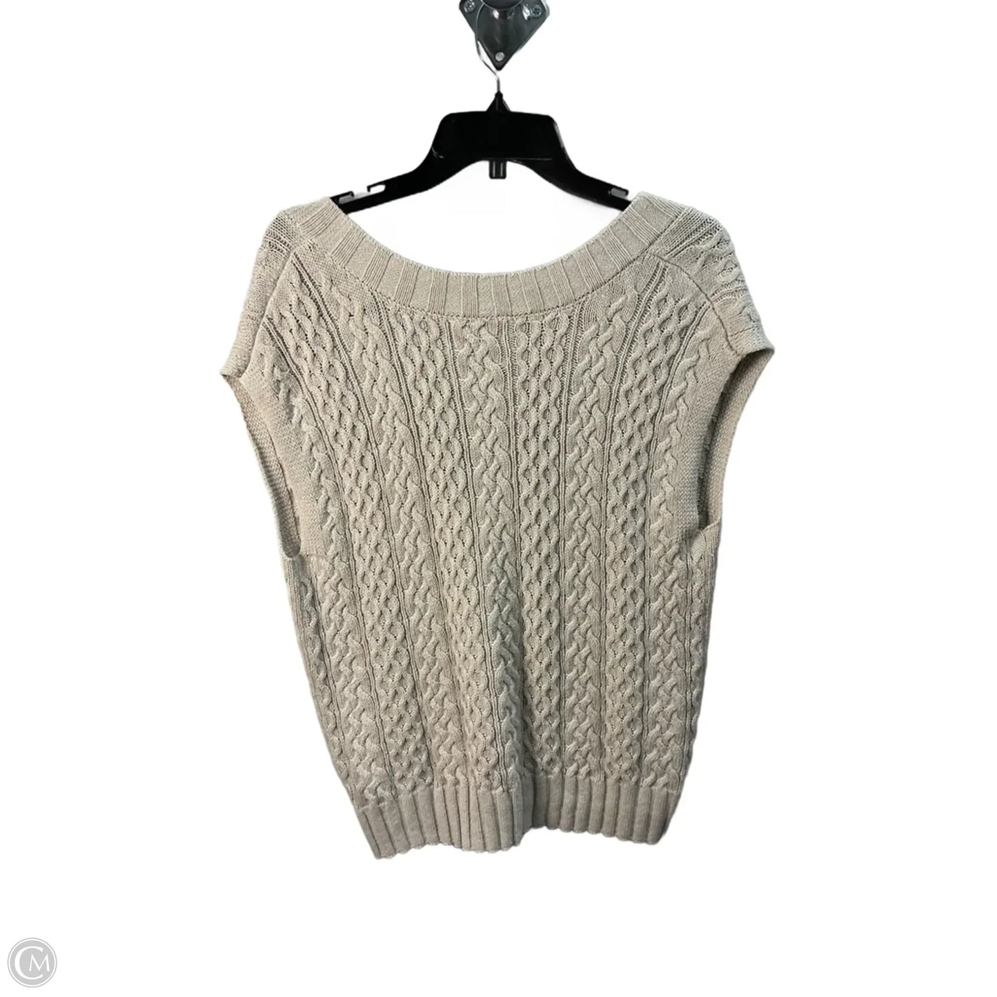 Vest Sweater By Evereve In Tan, Size: L