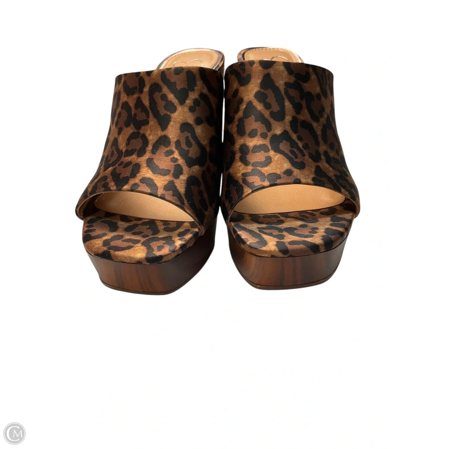 Shoes Heels Wedge By Jessica Simpson In Animal Print, Size: 7