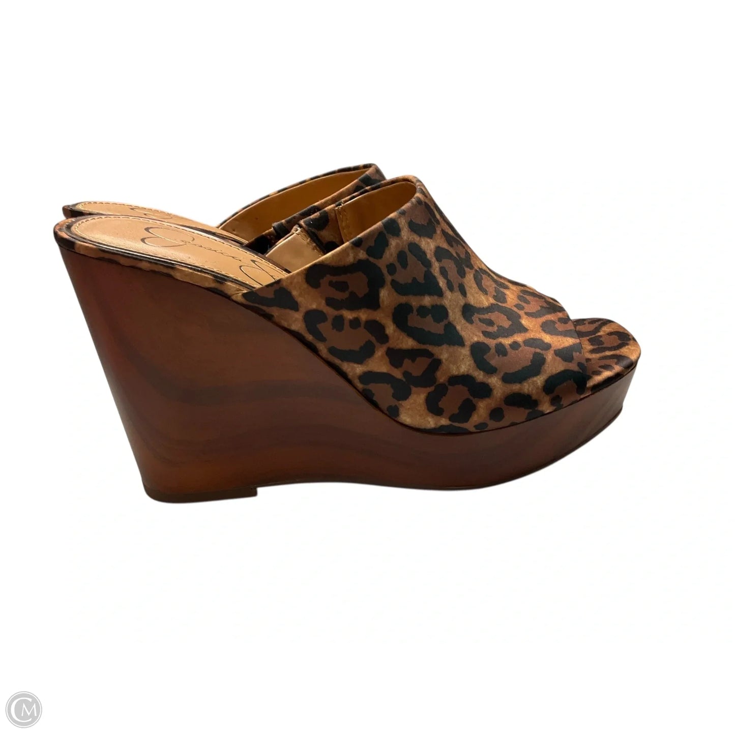 Shoes Heels Wedge By Jessica Simpson In Animal Print, Size: 7