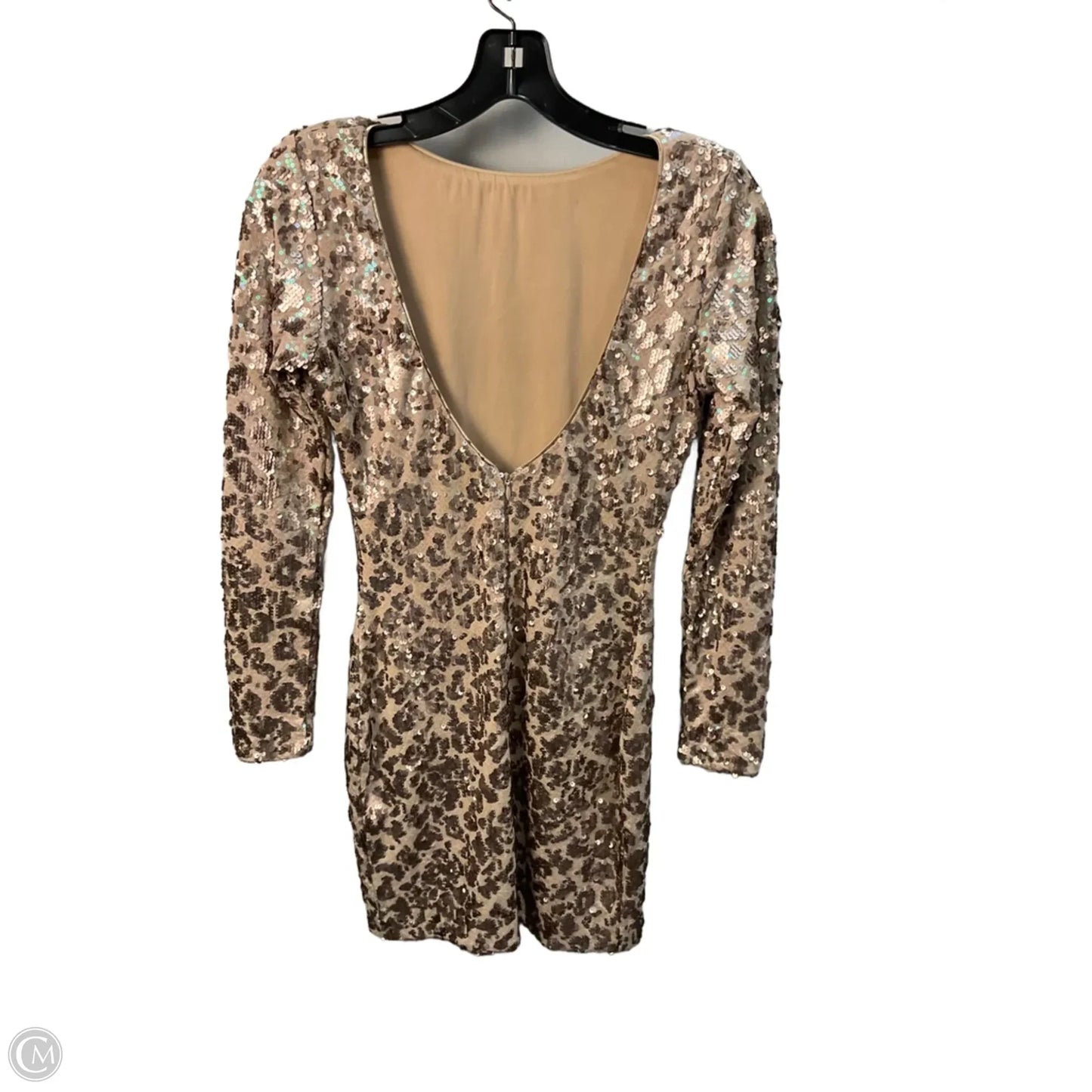 Dress Party Short By Dress The Population In Tan, Size: S