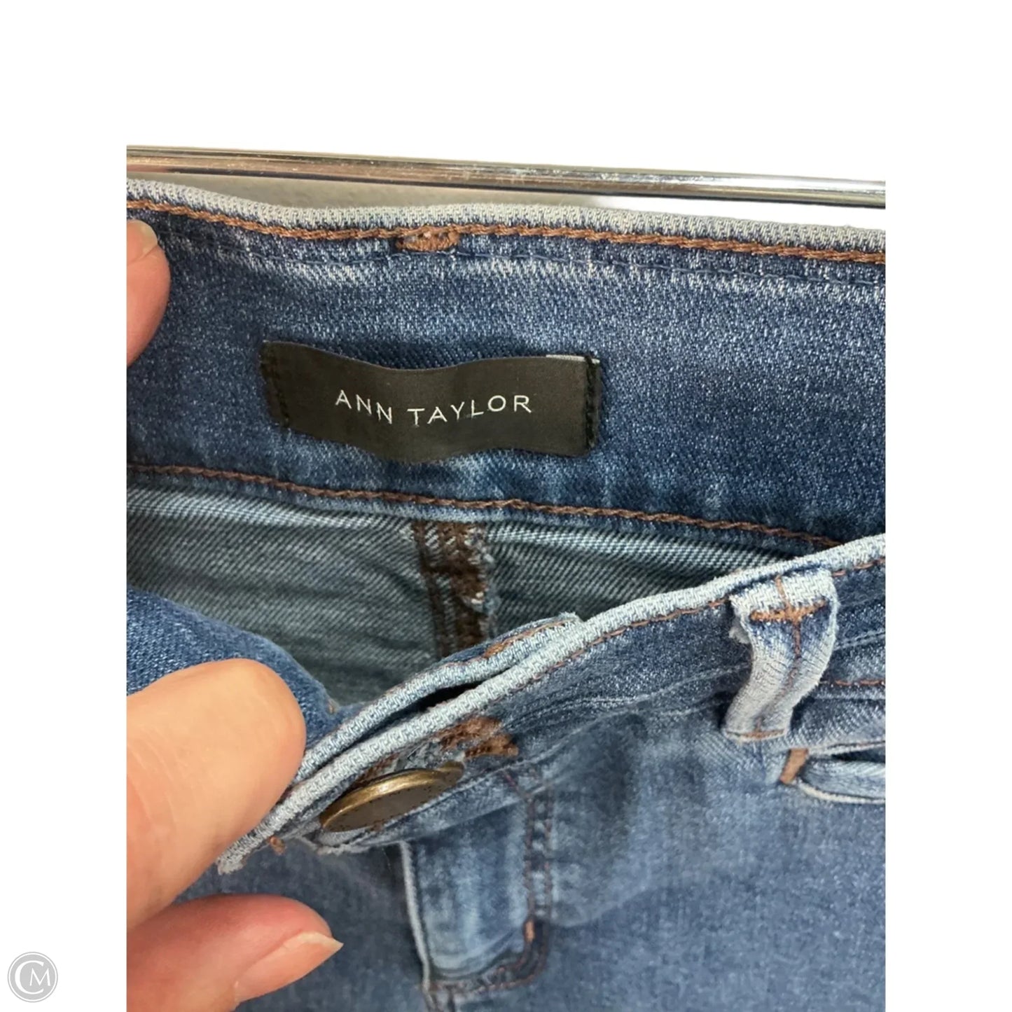 Jeans Wide Leg By Ann Taylor In Blue, Size: 6