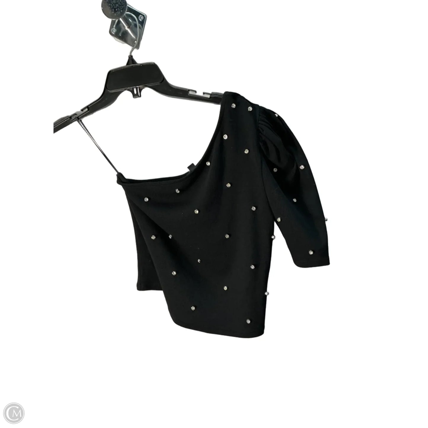 Top Short Sleeve By Express In Black, Size: S