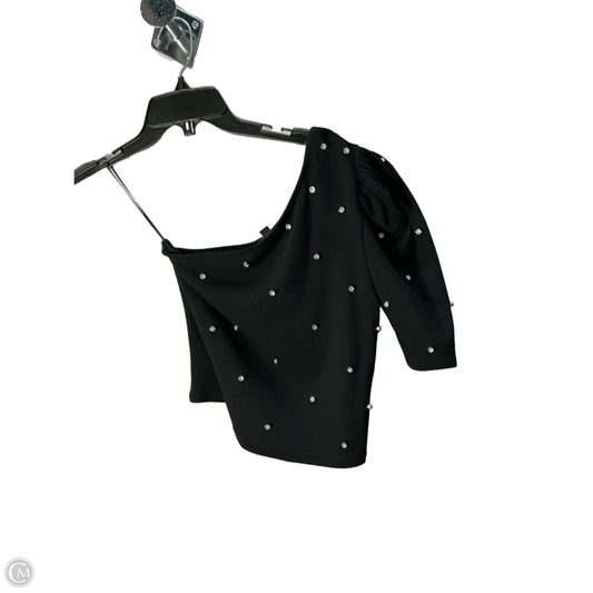 Top Short Sleeve By Express In Black, Size: S