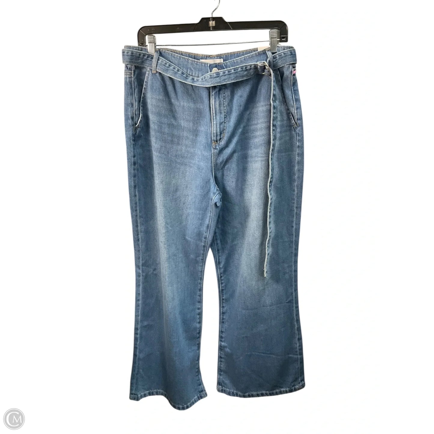 Jeans Wide Leg By Loft In Blue, Size: 10