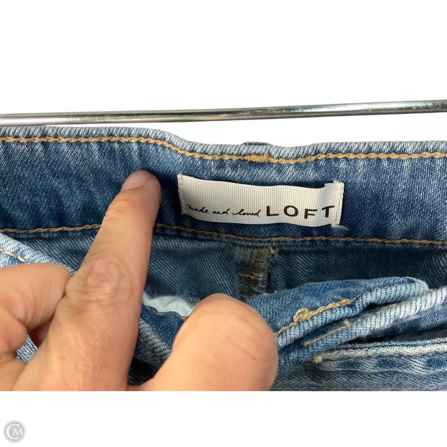 Jeans Wide Leg By Loft In Blue, Size: 10